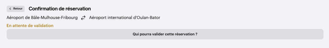 Botón ¿Quién podrá validar esta reserva?